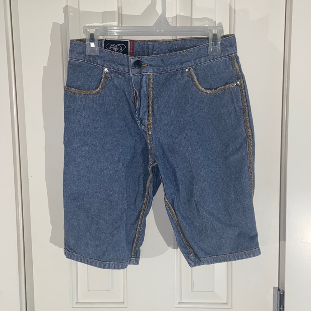 VINTAGE Quiksilver Roxy Insideout Jean Shorts Size 5